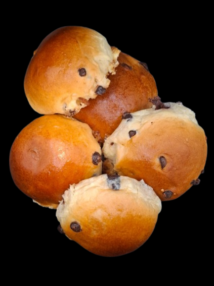 Triple chokolade te-bolle