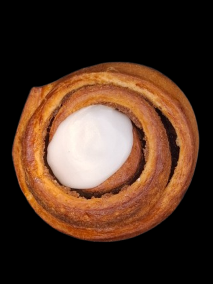 Kanelsnegl m.  glasur