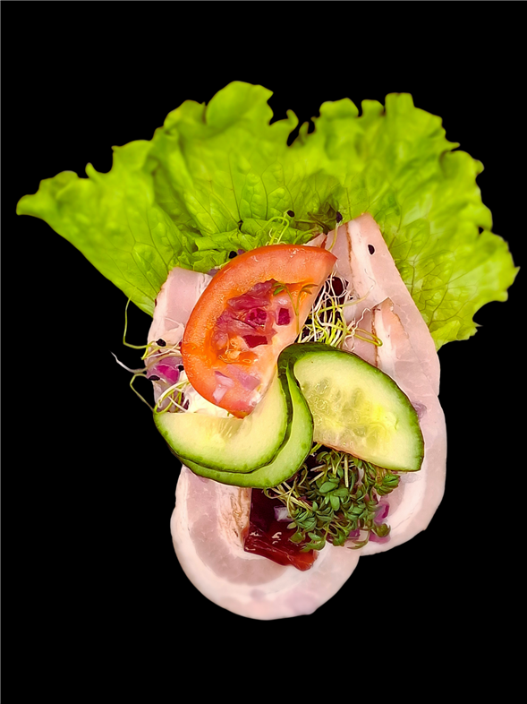 Smørrebrød m. Rullepølse