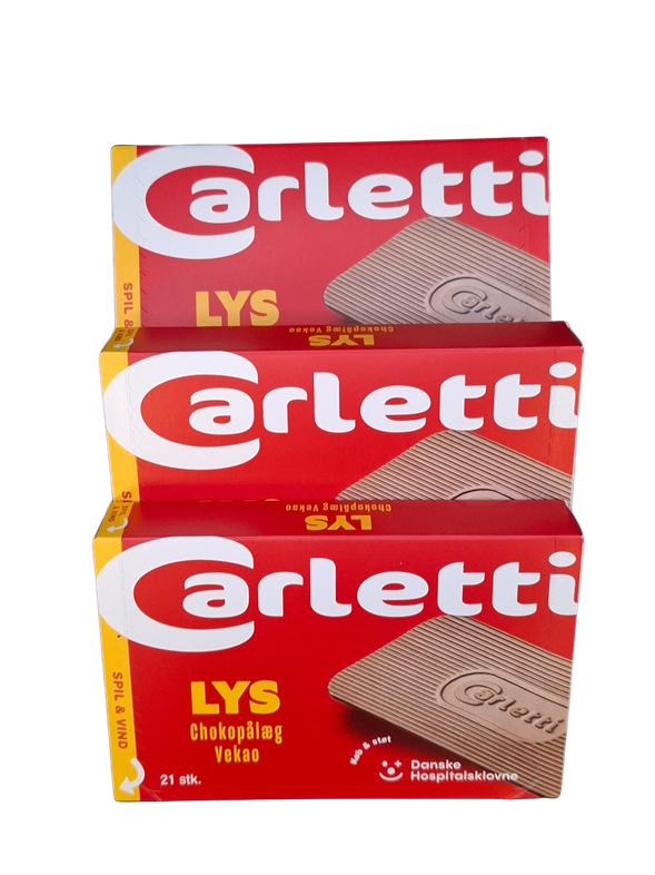 Lys Carletti pålægschokolade