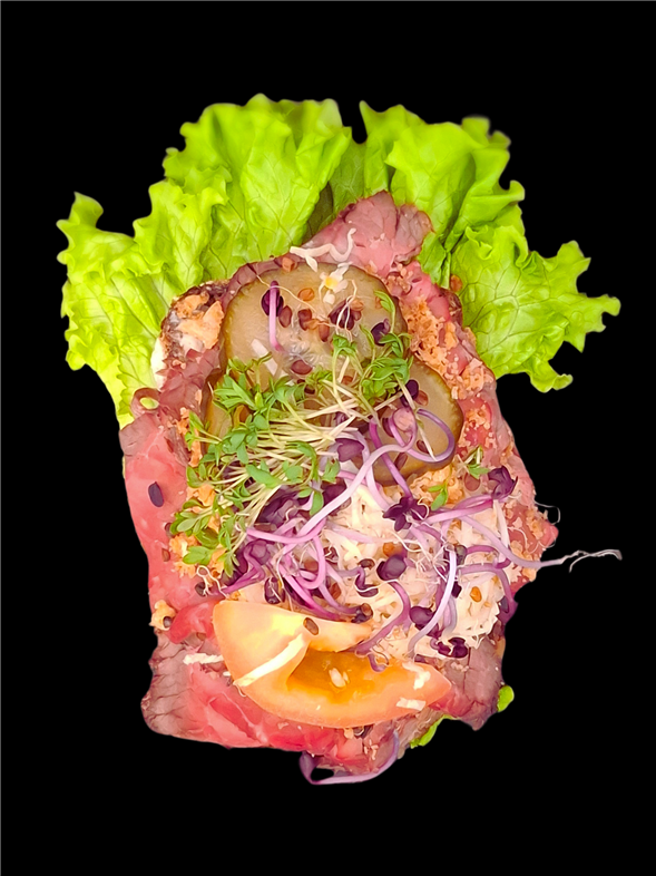 Smørrebrød m. Rosebeef