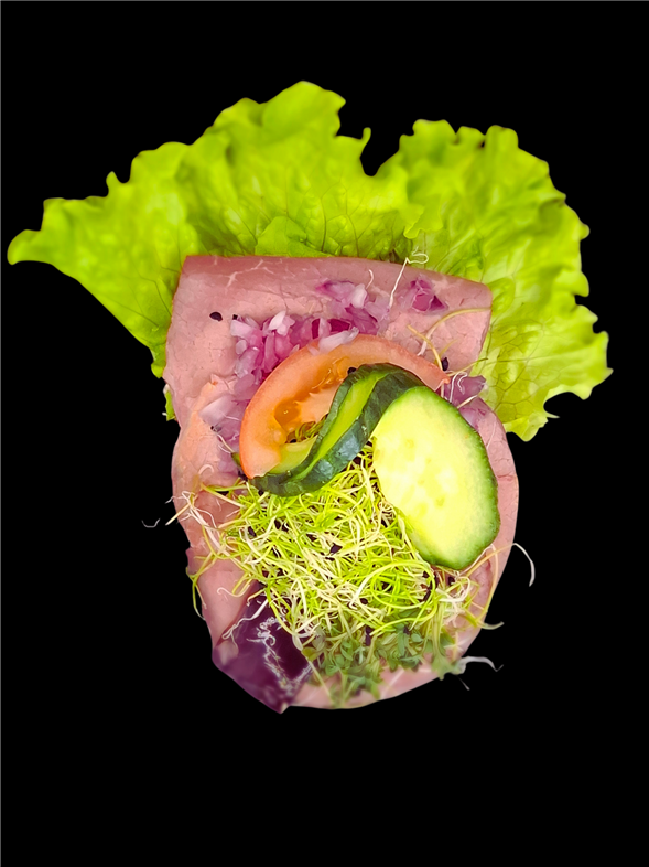 Smørrebrød m. Dyrlægens natmad