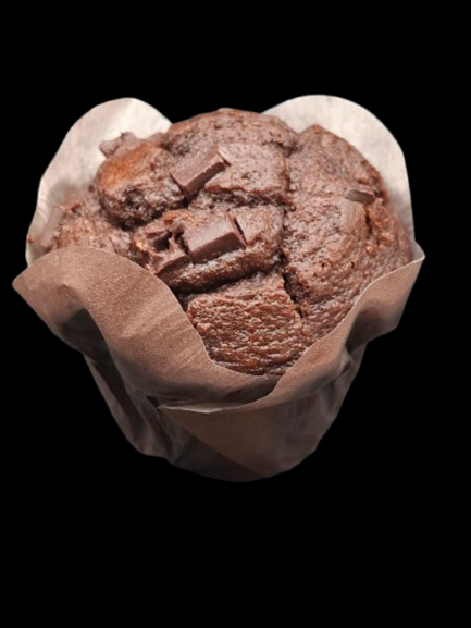 Muffin m. chokolade