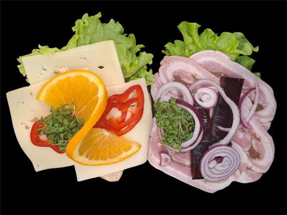 Franskbrød med ost eller rullepølse