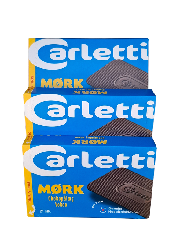 Mørk  Carletti pålægschokolade