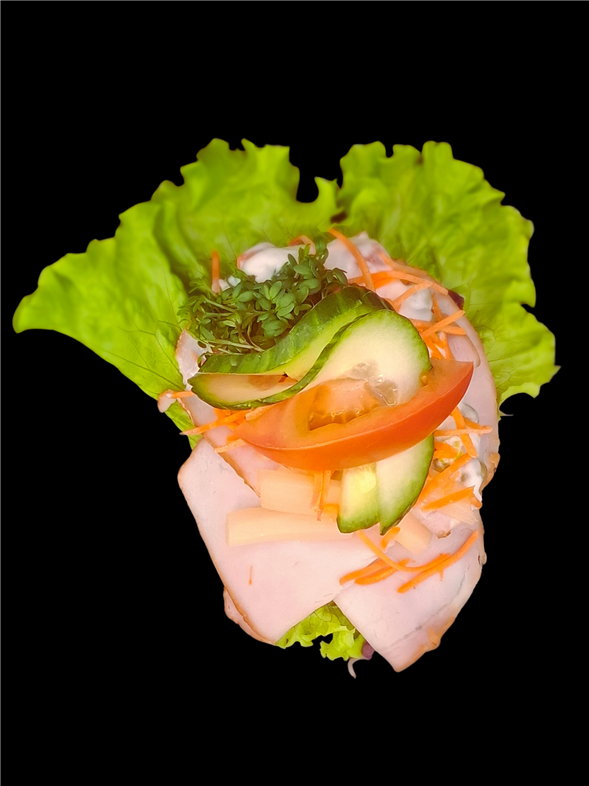 Smørrebrød m. Hamburgerryg